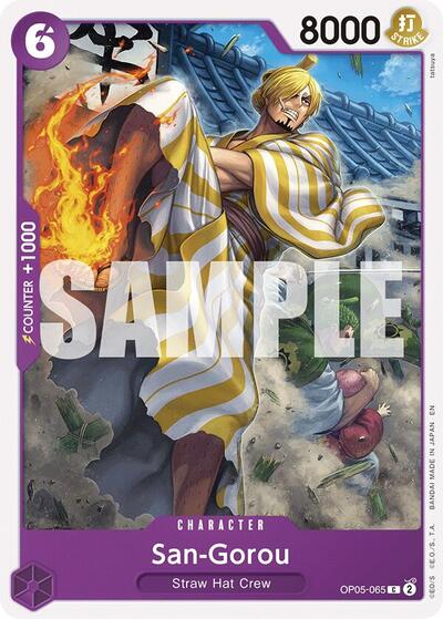San-Gorou (Reprint) #OP05-065 Starter Deck 26: PURPLE/BLACK Monkey.D.Luffy