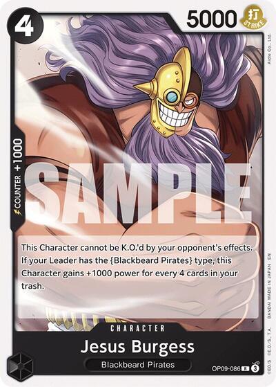 Jesus Burgess (Reprint) #OP09-086 Starter Deck 27: BLACK Marshall.D.Teach