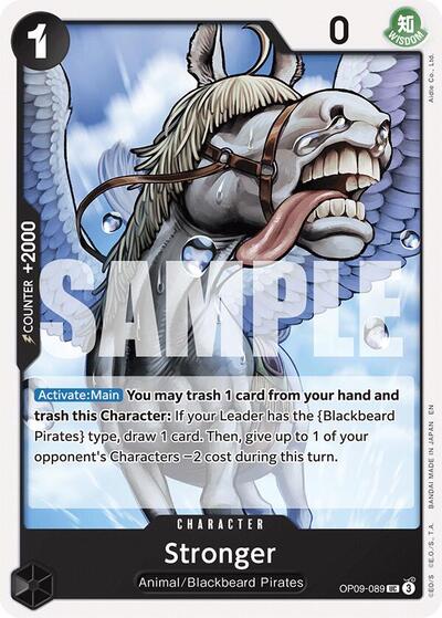 Stronger (Reprint) #OP09-089 Starter Deck 27: BLACK Marshall.D.Teach