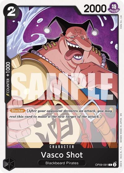 Vasco Shot (Reprint) #OP09-091 Starter Deck 27: BLACK Marshall.D.Teach
