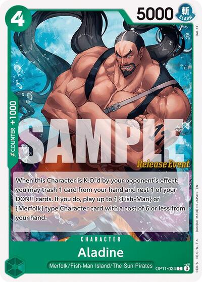 Aladine #OP11-024 A Fist of Divine Speed Release Event Cards