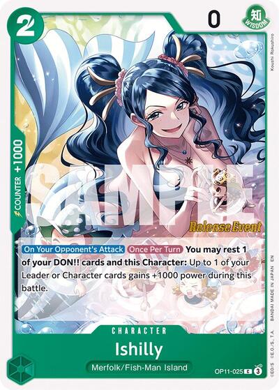 Ishilly #OP11-025 A Fist of Divine Speed Release Event Cards