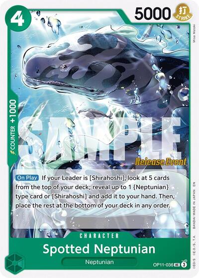 Spotted Neptunian #OP11-036 A Fist of Divine Speed Release Event Cards
