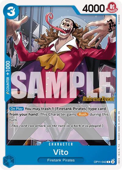 Vito #OP11-042 A Fist of Divine Speed Release Event Cards