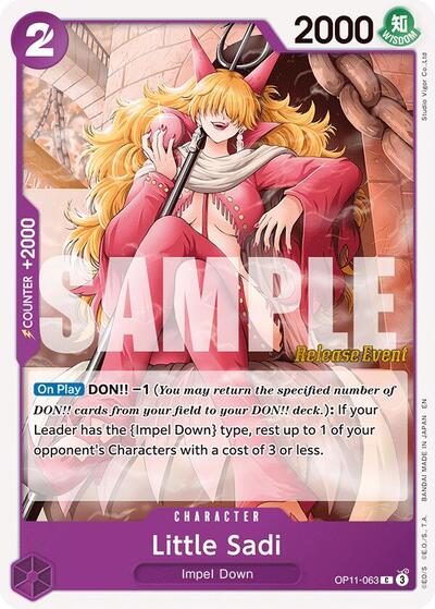 Little Sadi #OP11-063 A Fist of Divine Speed Release Event Cards