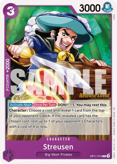 Streusen #OP11-074 A Fist of Divine Speed Release Event Cards