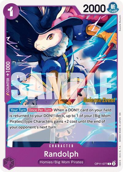 Randolph #OP11-077 A Fist of Divine Speed Release Event Cards