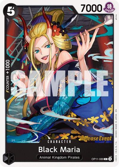 Black Maria #OP11-089 A Fist of Divine Speed Release Event Cards