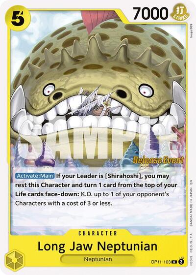 Long-Jaw Neptunian #OP11-103 A Fist of Divine Speed Release Event Cards