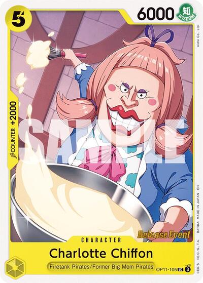 Charlotte Chiffon #OP11-105 A Fist of Divine Speed Release Event Cards