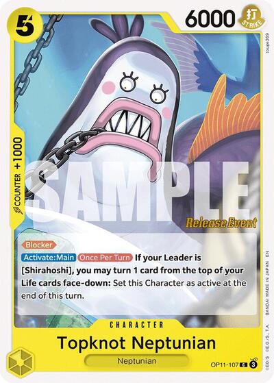 Topknot Neptunian #OP11-107 A Fist of Divine Speed Release Event Cards