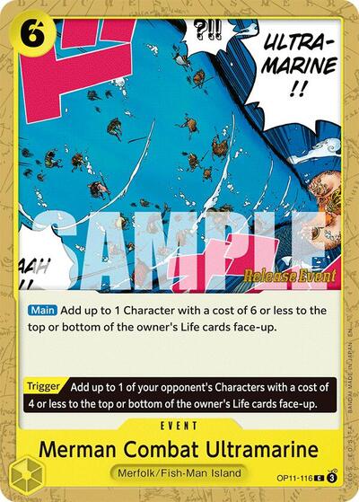 Merman Combat Ultramarine #OP11-116 A Fist of Divine Speed Release Event Cards