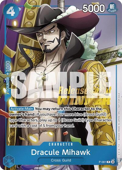 Dracule Mihawk (OP11 Release Event Winner) #P-081 One Piece Promotion Cards
