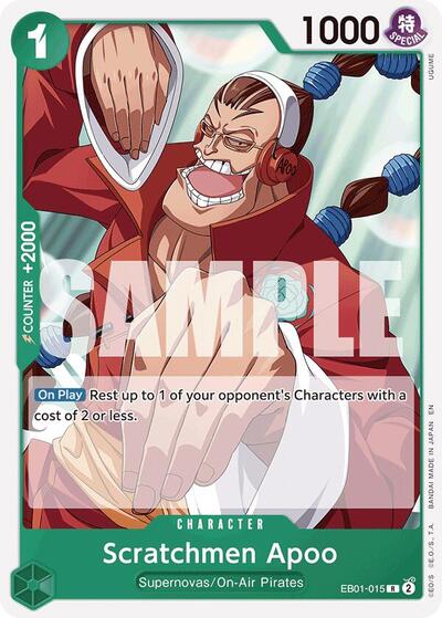 Scratchmen Apoo (Reprint) #EB01-015 Starter Deck 24: GREEN Jewelry Bonney