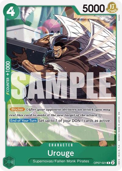 Urouge (Reprint) #OP07-021 Starter Deck 24: GREEN Jewelry Bonney