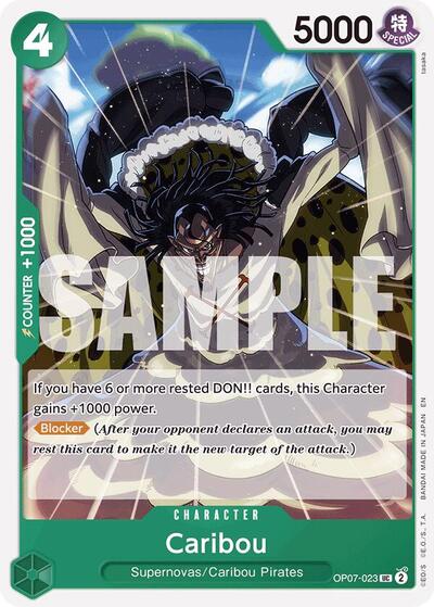Caribou (Reprint) #OP07-023 Starter Deck 24: GREEN Jewelry Bonney
