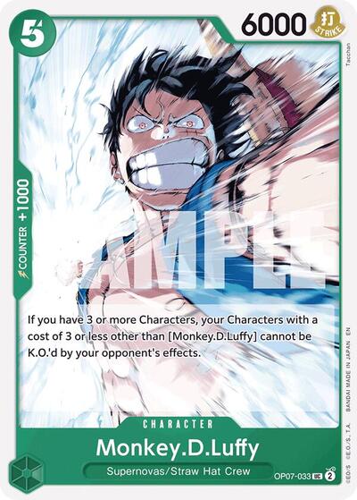 Monkey.D.Luffy (Reprint) #OP07-033 Starter Deck 24: GREEN Jewelry Bonney