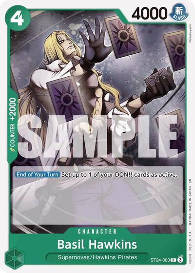 Basil Hawkins #ST24-003 Starter Deck 24: GREEN Jewelry Bonney