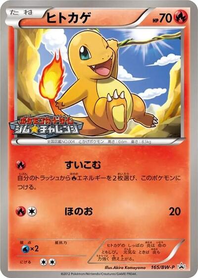 Charmander BW-P Promotional cards (Japanese) #165