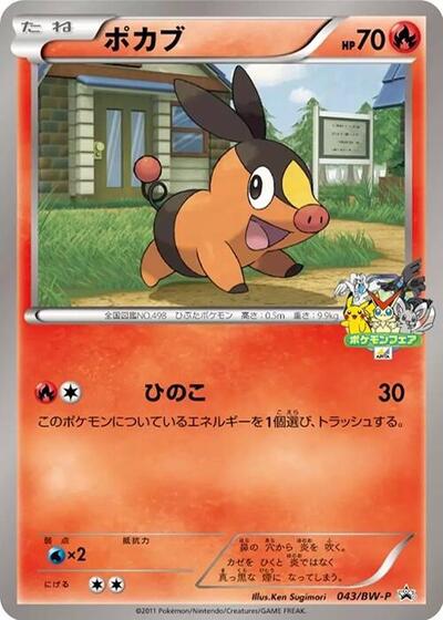 Tepig #43 BW-P Promotional cards (Japanese)