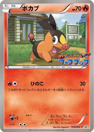 Tepig #76 BW-P Promotional cards (Japanese)