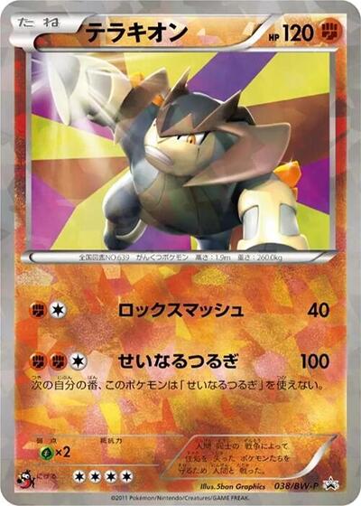Terrakion BW-P Promotional cards (Japanese) #38