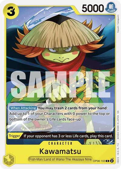 Kawamatsu (Reprint) #OP06-103 Starter Deck 28: GREEN/YELLOW Yamato