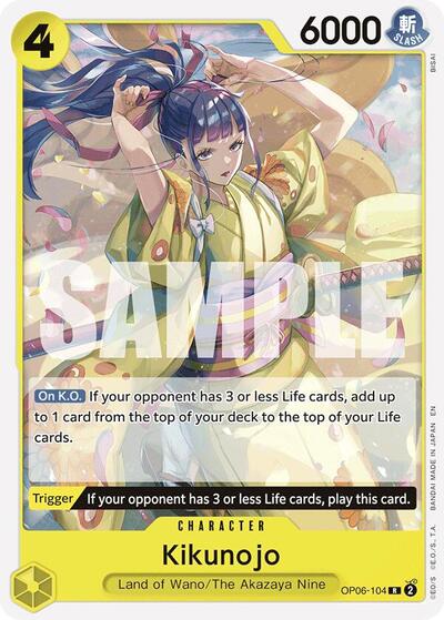 Kikunojo (Reprint) #OP06-104 Starter Deck 28: GREEN/YELLOW Yamato