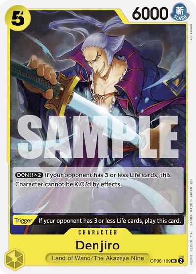 Denjiro (Reprint) #OP06-109 Starter Deck 28: GREEN/YELLOW Yamato