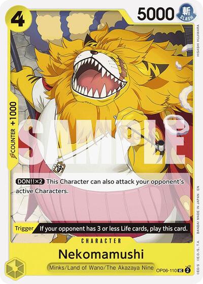 Nekomamushi (Reprint) #OP06-110 Starter Deck 28: GREEN/YELLOW Yamato