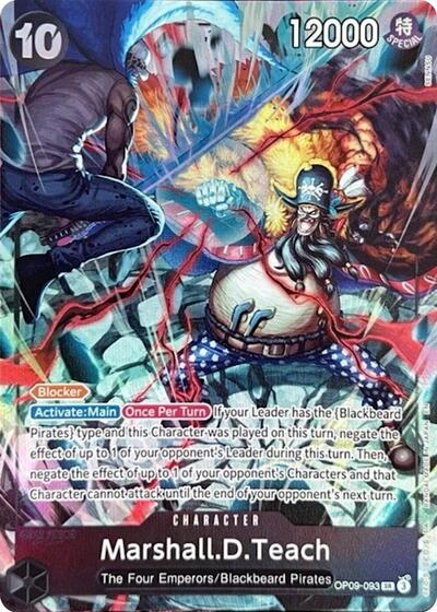 Marshall.D.Teach (English Version 2nd Anniversary Set) #OP09-093 One Piece Promotion Cards