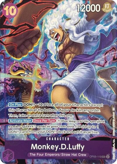 Monkey.D.Luffy (English Version 2nd Anniversary Set) #OP05-119 One Piece Promotion Cards