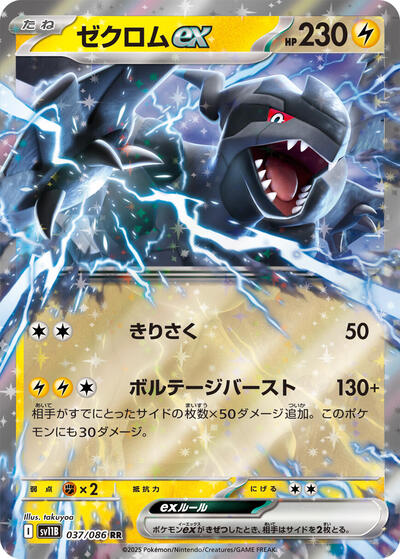 Zekrom ex #37 Black Bolt (Japanese)