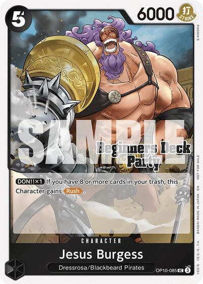 Jesus Burgess (Beginners Deck Party [ST-23] - [ST-28] Participation Pack) #OP10-085 One Piece Promotion Cards