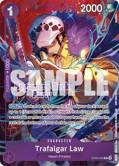 Trafalgar Law (Beginners Deck Party [ST-23] - [ST-28] Winner Pack) #OP09-069 One Piece Promotion Cards