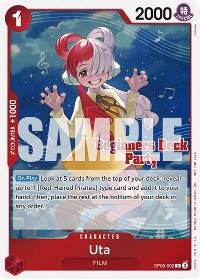 Uta (Beginners Deck Party [ST-23] - [ST-28] Participation Pack) #OP09-002 One Piece Promotion Cards