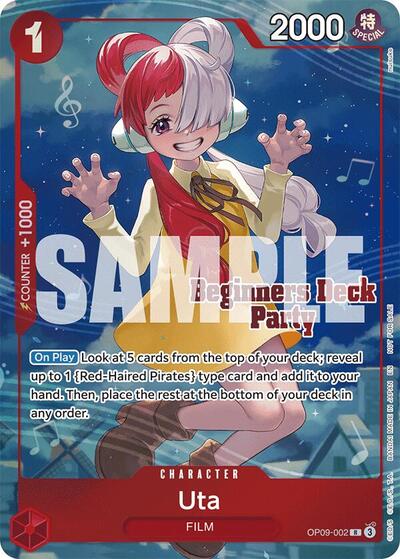 Uta (Beginners Deck Party [ST-23] - [ST-28] Winner Pack) #OP09-002 One Piece Promotion Cards