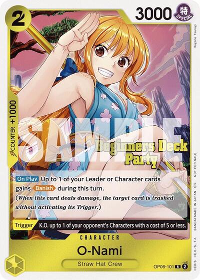 O-Nami (Beginners Deck Party [ST-23] - [ST-28] Participation Pack) #OP06-101 One Piece Promotion Cards