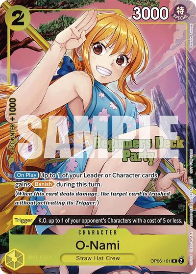 O-Nami (Beginners Deck Party [ST-23] - [ST-28] Winner Pack) #OP06-101 One Piece Promotion Cards