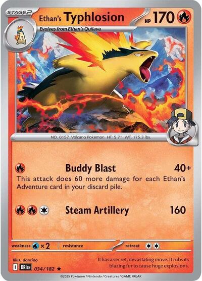 Ethan's Typhlosion #34 Deck Exclusives