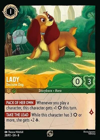 Lady - Decisive Dog #28 Disney Lorcana Promo Cards