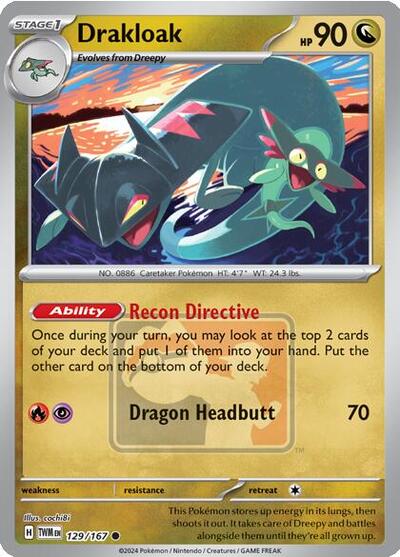 Drakloak #129 League & Championship Cards