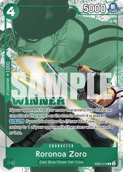 Roronoa Zoro (Winner Pack 2025 Vol. 3) #EB02-019 One Piece Promotion Cards
