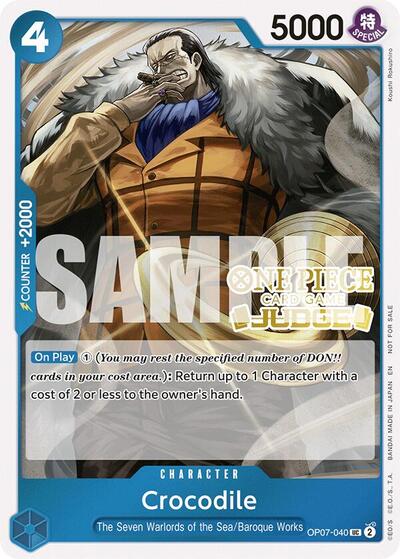 Crocodile (Judge Pack Vol. 6) #OP07-040 One Piece Promotion Cards