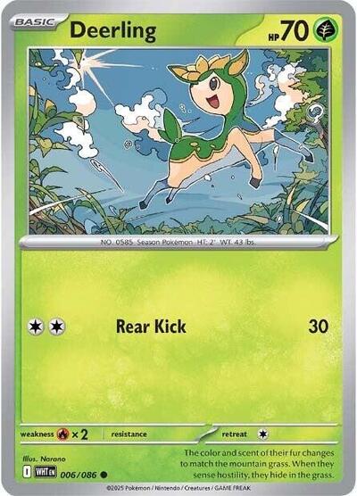 Deerling #6 White Flare