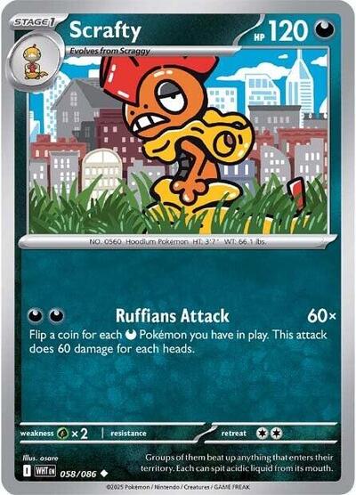Scrafty #58 White Flare
