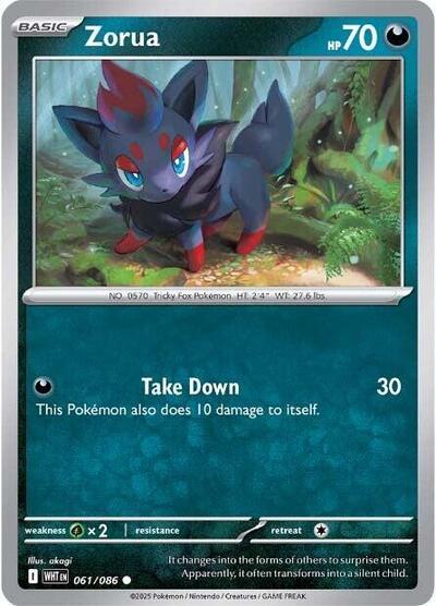 Zorua #61 White Flare