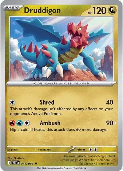 Druddigon #71 White Flare