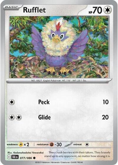 Rufflet #77 Black Bolt