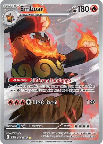 Emboar #98 White Flare